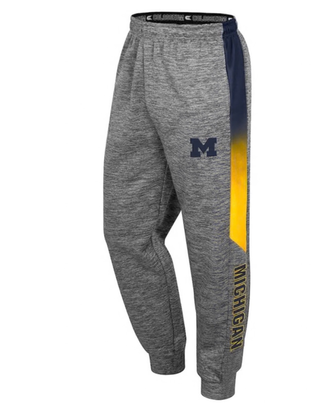 Michigan Grey Heather Jogger Pants—Youth Size L (16/18)